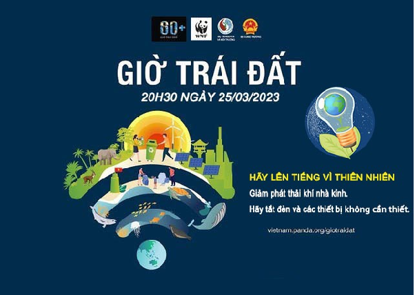 Hưởng ứng Giờ trái đất, vì một thế giới tốt đẹp hơn